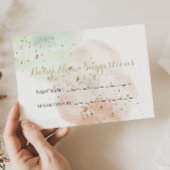 Gold Confetti Baby — Suggestiekaart Visitekaartje
