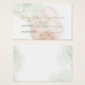 Gold Confetti Baby — Suggestiekaart Visitekaartje (Voorkant /achterkant)