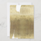 GOLD CONFETTI BACHELORETTE FEESTuitnodiging Kaart (Achterkant)