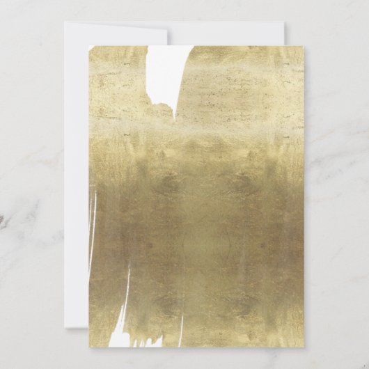 GOLD CONFETTI BACHELORETTE FEESTuitnodiging Kaart (Achterkant)