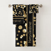 Gold confetti bad handdoek (Insitu)