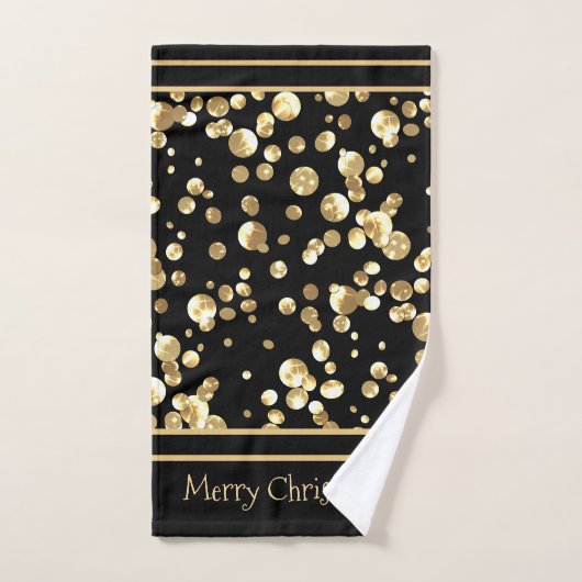 Gold confetti bad handdoek (Handdoek)