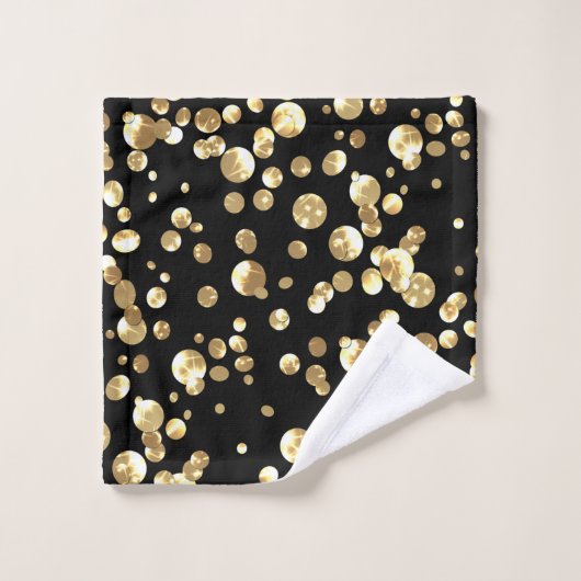 Gold confetti bad handdoek (Wasdoekje)