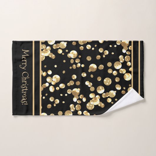 Gold confetti bad handdoek (Handdoek)