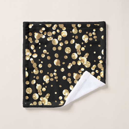 Gold confetti bad handdoek (Wasdoekje)