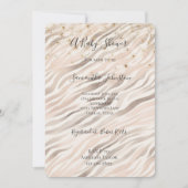 Gold Confetti Blush Pink Zebra Baby Shower Kaart (Voorkant)