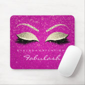 Gold Confetti Branding Beauty Hot Pink Lashes Muismat (Met muis)