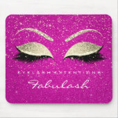 Gold Confetti Branding Beauty Hot Pink Lashes Muismat (Voorkant)