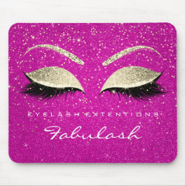 Gold Confetti Branding Beauty Hot Pink Lashes Muismat