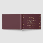 Gold Confetti Burgundy - 50e Surprijdag Gastenboek (Volledig)