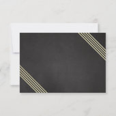 Gold Confetti Chalkboard Vrouw's 40e verjaardag Kaart (Achterkant)