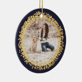 Gold confetti cirkel foto ornament faux folie (Rechts)