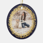 Gold confetti cirkel foto ornament faux folie (Links)