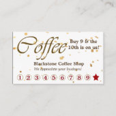 Gold Confetti Coffee Loyalty (Voorkant)