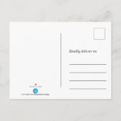 Gold Confetti en hot-roze Lips Aankondigingskaart (Achterkant)