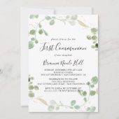 Gold Confetti Eucalyptus Foliage First Community Kaart (Voorkant)