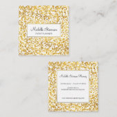 Gold Confetti Event Planner Visitekaartjes (Voorkant / Achterkant)