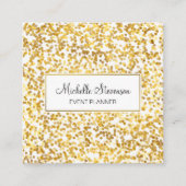 Gold Confetti Event Planner Visitekaartjes (Voorkant)