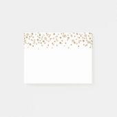Gold Confetti Glam Glitter Post-it® Notes (Voorkant)
