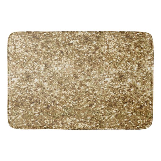 Gold Confetti Glitter Badmat (Voorkant)