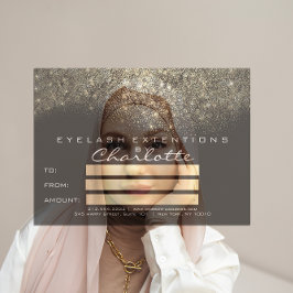 Gold Confetti Glitter Black White Certificate Gift