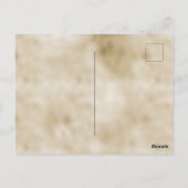 Gold Confetti Glitter Briefkaart (Achterkant)