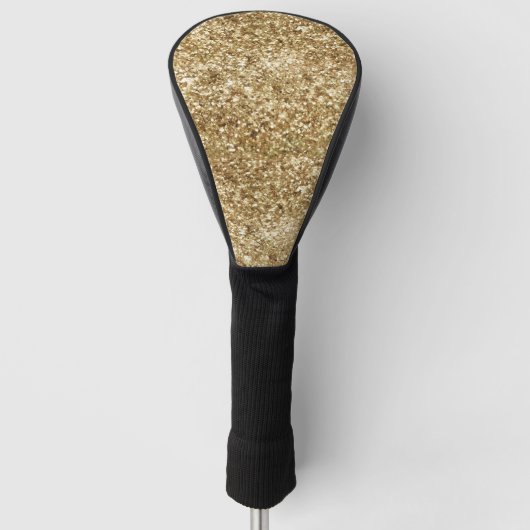 Gold Confetti Glitter Golfheadcover (Voorkant)