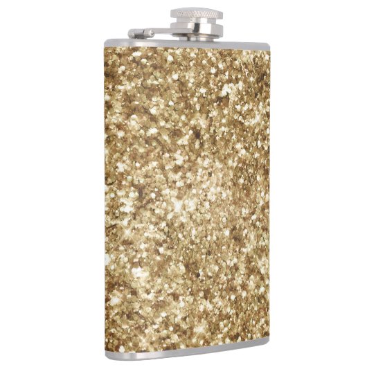 Gold Confetti Glitter Heupfles (Rechts)