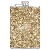 Gold Confetti Glitter Heupfles (Voorkant)