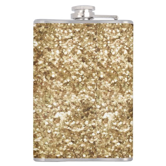 Gold Confetti Glitter Heupfles (Achterkant)