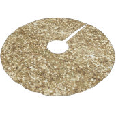 Gold Confetti Glitter Kerstboom Rok (Gekanteld)