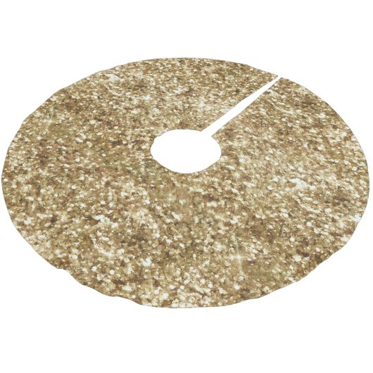 Gold Confetti Glitter Kerstboom Rok (Gekanteld)