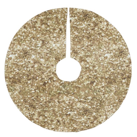 Gold Confetti Glitter Kerstboom Rok (Voorkant)