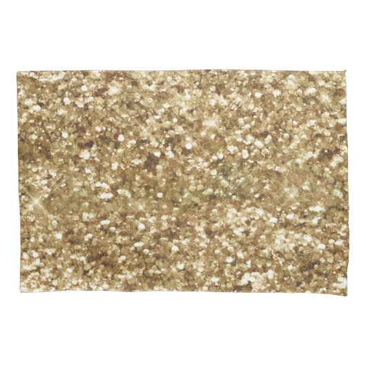 Gold Confetti Glitter Kussensloop (Voorkant)