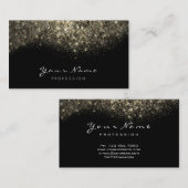 Gold Confetti Glitter Makeup Artist Lashes Visitekaartje (Voorkant / Achterkant)