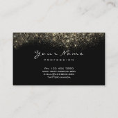 Gold Confetti Glitter Makeup Artist Lashes Visitekaartje (Achterkant)
