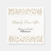 Gold Confetti Glitter Servet (Voorkant)