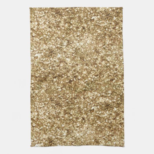 Gold Confetti Glitter Theedoek (Verticaal)