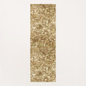 Gold Confetti Glitter Yogamat (Voorkant)