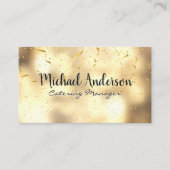 Gold Confetti | Golden Boke Visitekaartje (Voorkant)
