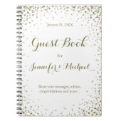 Gold Confetti Guest Book Notitieboek (Voorkant)