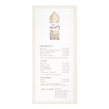 Gold Confetti Hair Spray Hair Salon Service Menu