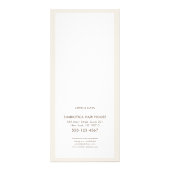 Gold Confetti Hair Spray Hair Salon Service Menu (Achterkant)