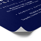 Gold Confetti | Handtekening marine Cocktails Poster (Hoek)