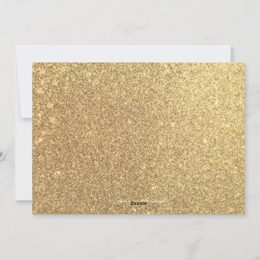 Gold Confetti Joy en Cheer Holiday-fotokaart Feestdagenkaart (Achterkant)