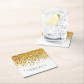 Gold Confetti Kartonnen Onderzetters (Insitu)