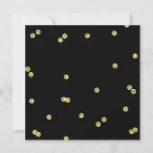 Gold Confetti kerstparty (aangepaste kleur) Kaart (Achterkant)