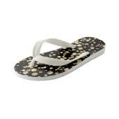 Gold confetti kinder teenslippers (Schuin)