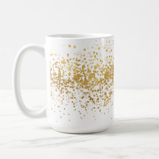 Gold Confetti Koffiemok (Links)