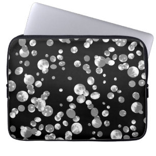 Gold confetti laptop sleeve